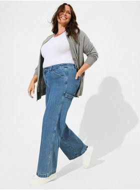 Straight Classic Denim High-Rise Carpenter Jean | Torrid (US & Canada)