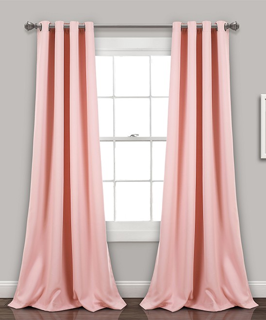 Pink Insulated Blackout Curtain Panel - Set of Two | zulily