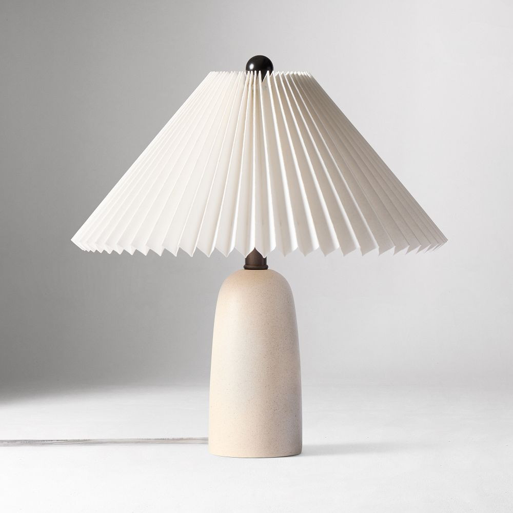 Louis Table Lamp (13"–23") - Pleated | West Elm (US)