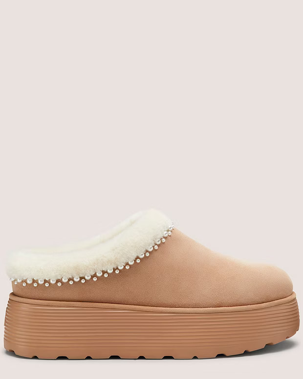 NELLIE PEARL FLATFORM MULE | Stuart Weitzman (US)