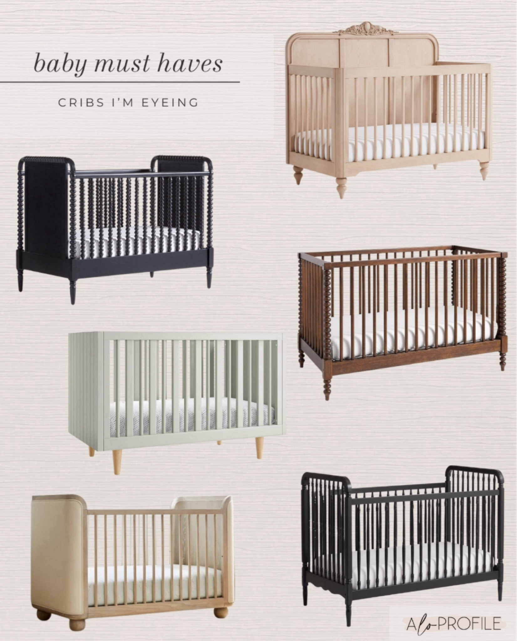 Cribs I'm eyeing during the nursery design process// Nursery // Nursery decor, baby blanket, pillow covers, mirror, wall shelf, recliner, baby hamper, dresser, crib, rug, bookcase, wallpaper, table lamp, home decor, nursery ideas, neutral home decor, modern home decor

#LTKbump #LTKbaby #LTKhome