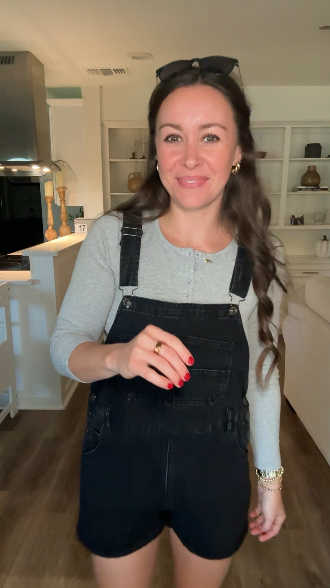 Comfy, cute, and mom-life approved 🤍 Short overalls + a classic Henley = the easiest fall mom uniform. Perfect for errands, park days, or chasing toddlers in style 👟

#LTKSeasonal #LTKFindsUnder50 #LTKStyleTip