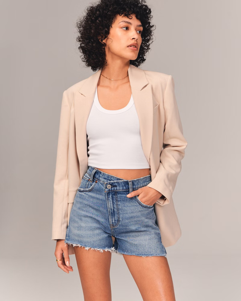 High Rise Mom Shorts | Abercrombie & Fitch (US)
