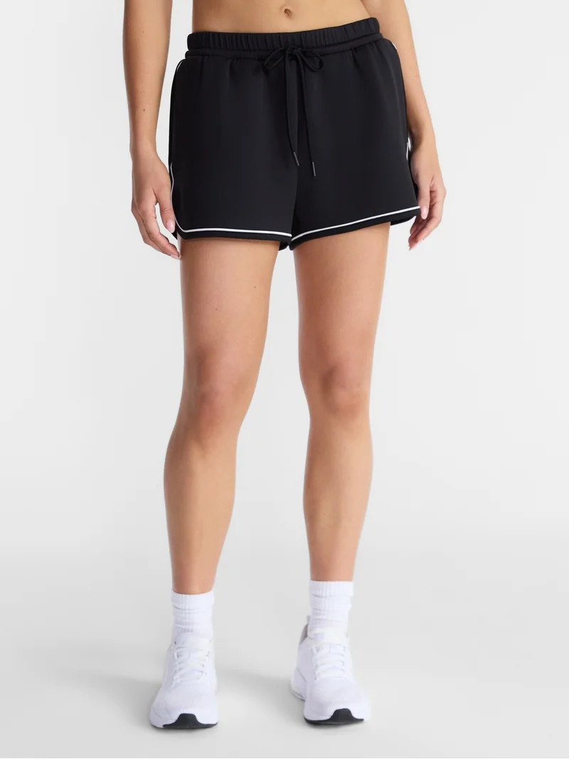 Aiva Women's Pique Knit Dolphin Shorts, 2.5" Inseam, Sizes XS-XXL | Walmart (US)