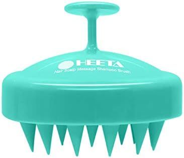 Hair Shampoo Brush, HEETA Scalp Care Hair Brush with Soft Silicone (Green) | Amazon (US)
