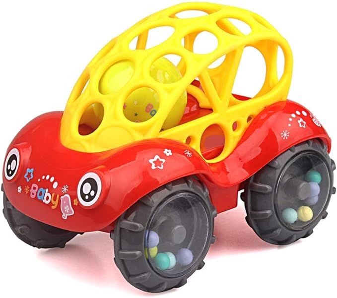 ZHFUYS Rattle & Roll Car，3 to 24 Months Baby Toys 5 inch boy and GILR Infant Toys Vehicles | Amazon (US)