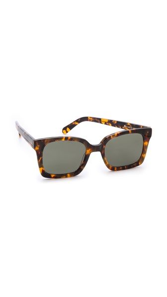 Karen Walker Praise Keeper Sunglasses - Crazy Tort/G15 Mono | Shopbop