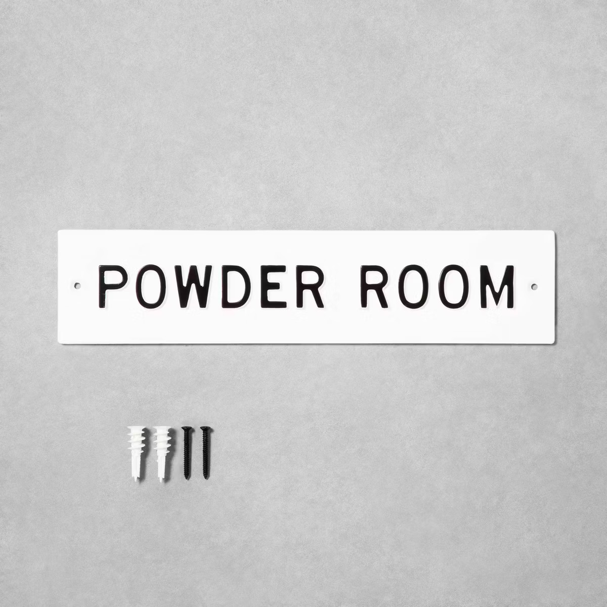 'Powder Room' Wall Sign White/Black - Hearth & Hand™ with Magnolia | Target