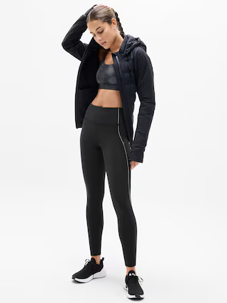 Rainier High Rise Reflective Stripe Legging | Athleta
