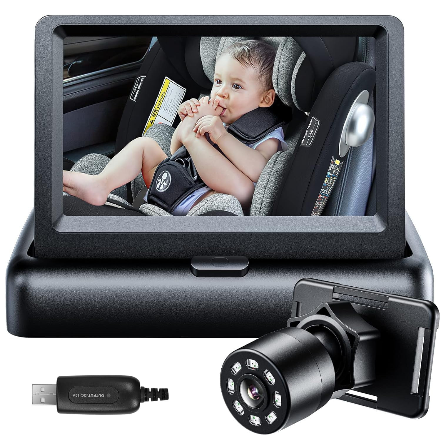 Baby Car Camera, View Infant in Rear Facing Seat with Wide Crystal Clear View,USB Easy Install ca... | Walmart (US)