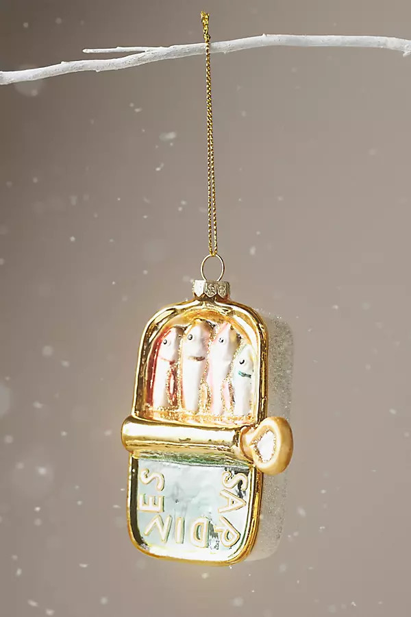 Sardine Tin Glass Ornament | Anthropologie (US)