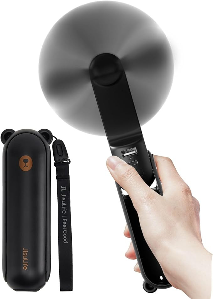 JISULIFE Handheld Fan 8 Plus: All-in-One Mini Fan with 40Hrs Cooling & 4500mAh PowerBank & Flashl... | Amazon (US)