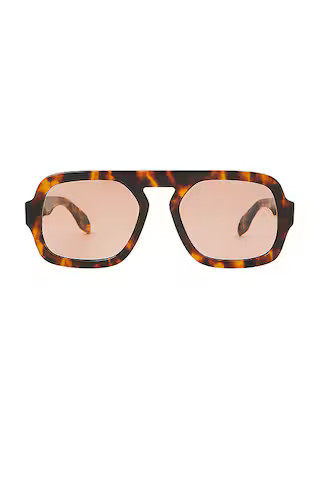 Elisa Johnson Jane Sunglasses in Brown Tortoise & Maroon from Revolve.com | Revolve Clothing (Global)