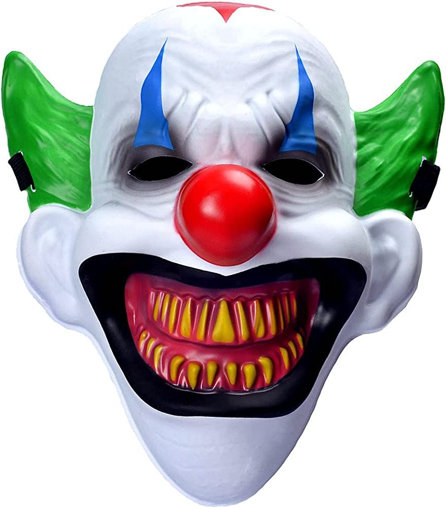 Clown Mask Alien mask Creepy Scary Halloween Half Face Horror Mask Costume Party Festival Cosplay... | Amazon (US)
