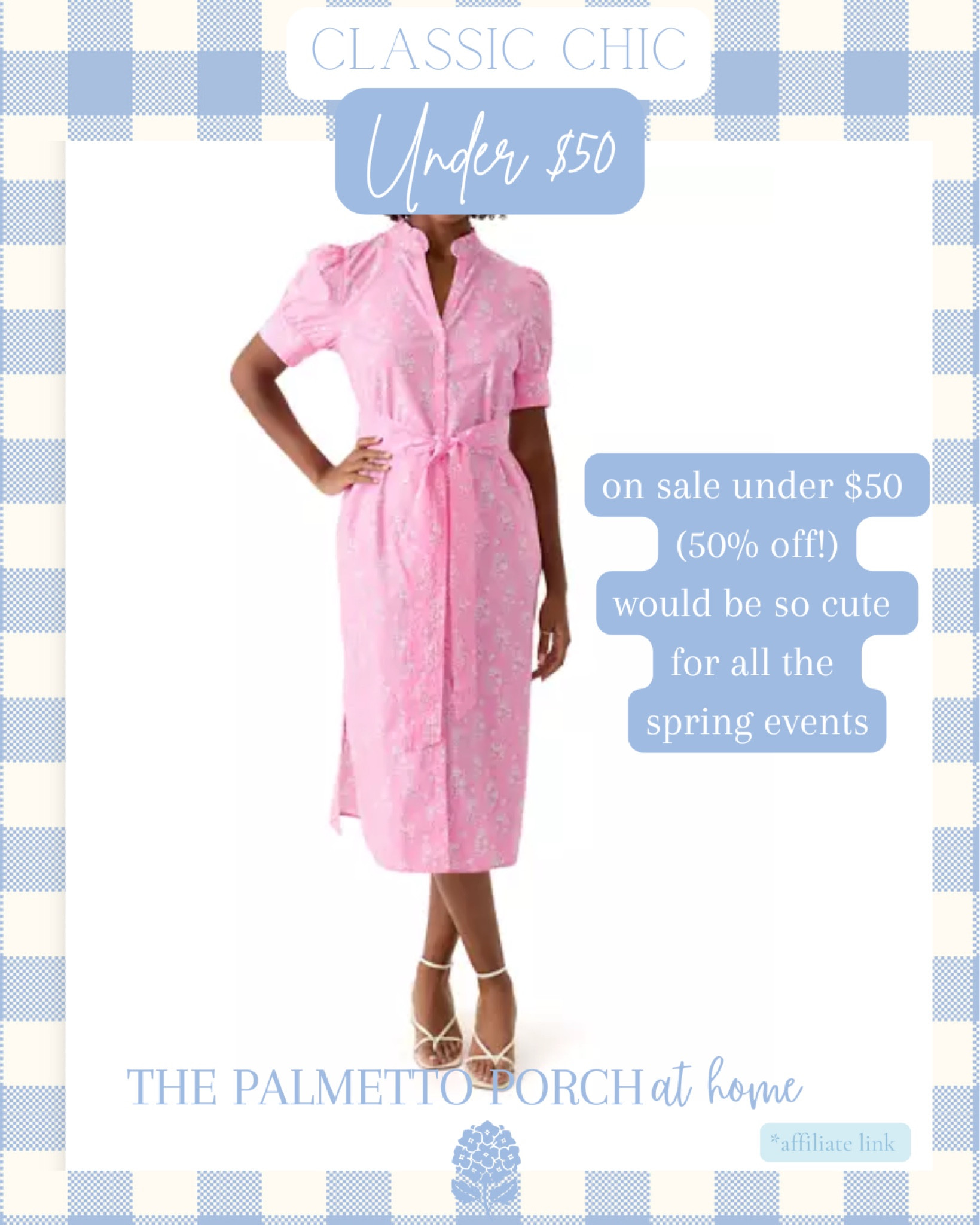Classic chic pink dress | baby bridal shower spring dress 

#LTKFindsUnder50 #LTKSaleAlert #LTKFindsUnder100