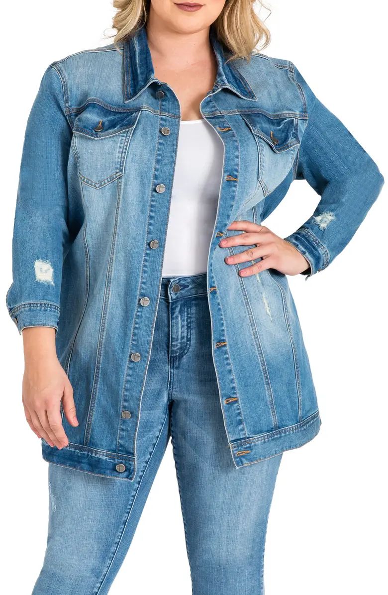 Margot Longline Denim Jacket | Nordstrom