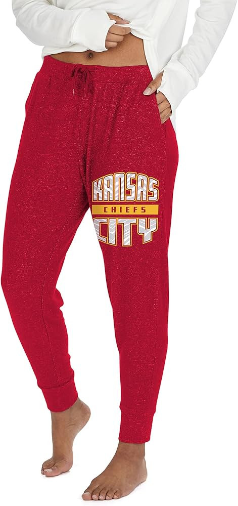 Zubaz Women's NFL Team Womens Marled Super Soft, Lightweight Jogger Pant | Amazon (US)