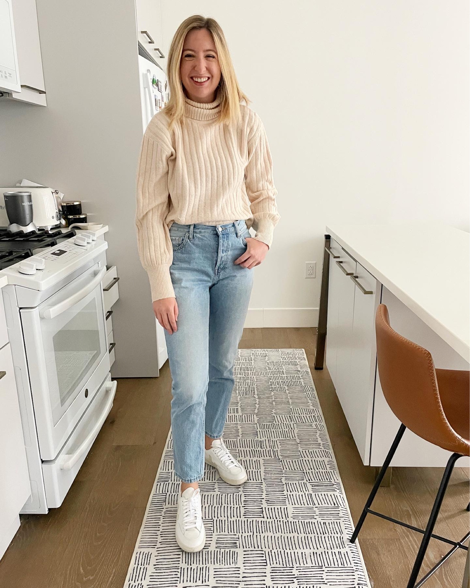 Causal OOTD for the tech office
S in @hm sweater
27 in @everlane 90s cheeky jean
8.5 in @veja sneaker
•
•
#officeootd #officeoutfit #casualoutfit #womenintech #officefashion #casualfashion #winterfashion #winteroutfit #whitesweater #bluejean #vejasneaker #sunglasses #camelcoat #classicoutfit #classicstyle #officestyle #casualstyle #comfyootd #cozyootd #ootd #outfitidea #outfitinspiration #outfitinpso #outfitoftheday #techoutfit

#LTKfit #LTKstyletip #LTKworkwear