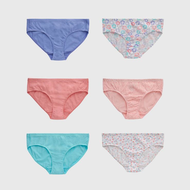 Hanes Premium Girls' 6pk Comfort Hipster - Colors May Vary | Target