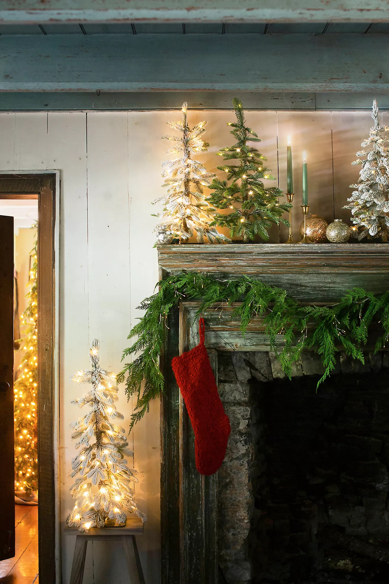 Faux Pre-Lit Alpine, Mini | Anthropologie (US)