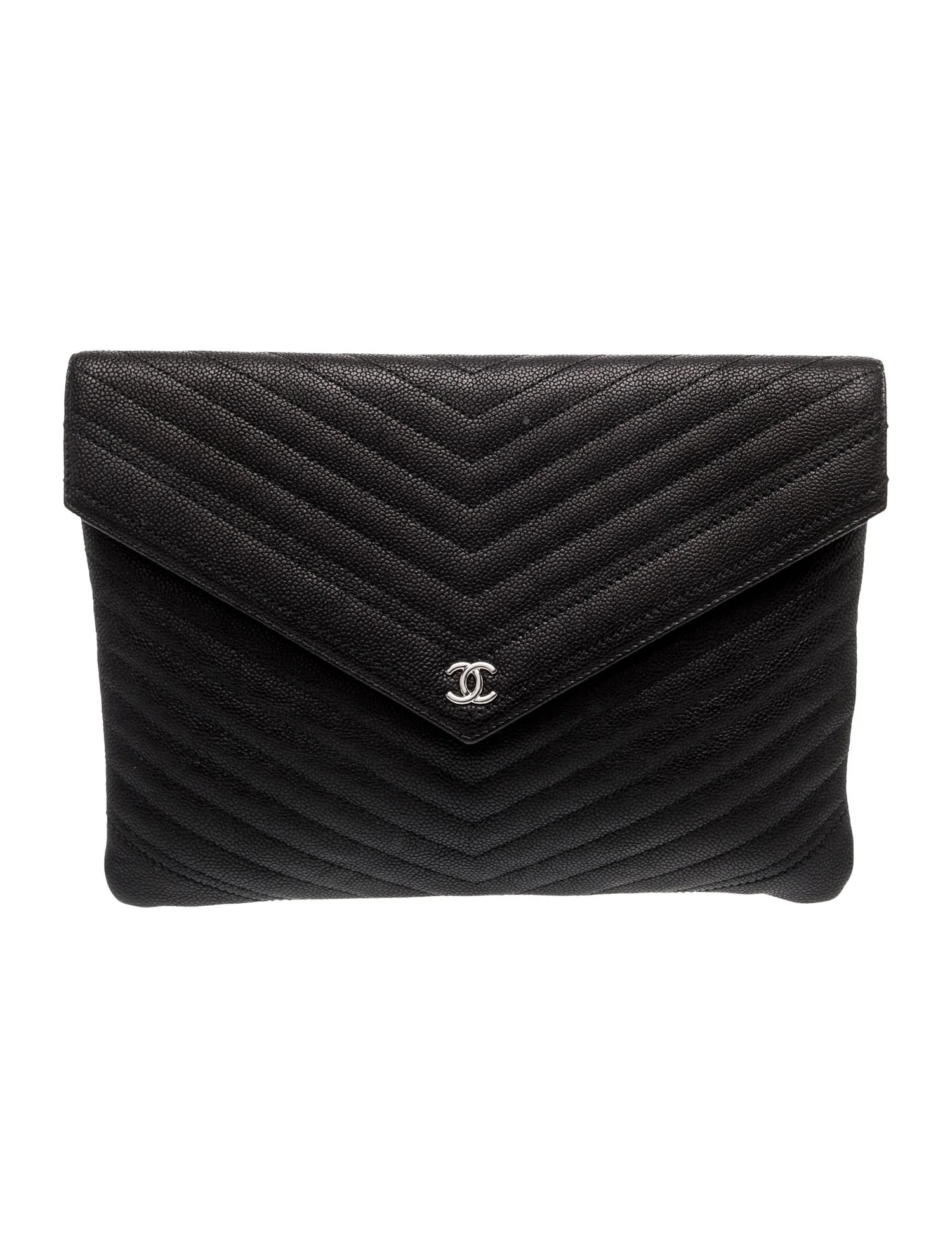 Chevron Flap Clutch | The RealReal