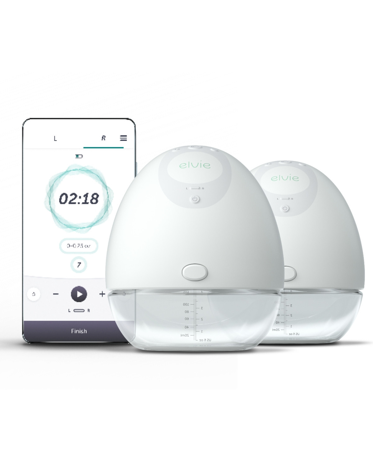 Elvie Baby Wearable Pump - Double Electric Breast Pump - White | Macy's