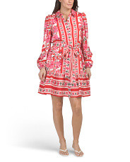 Tiered Mini Shirt Dress | Casual Dresses  | Marshalls | Marshalls