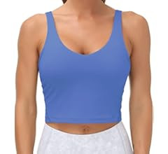 THE GYM PEOPLE Womens' Sports Bra Longline Wirefree Padded with Medium Support | Amazon (US)