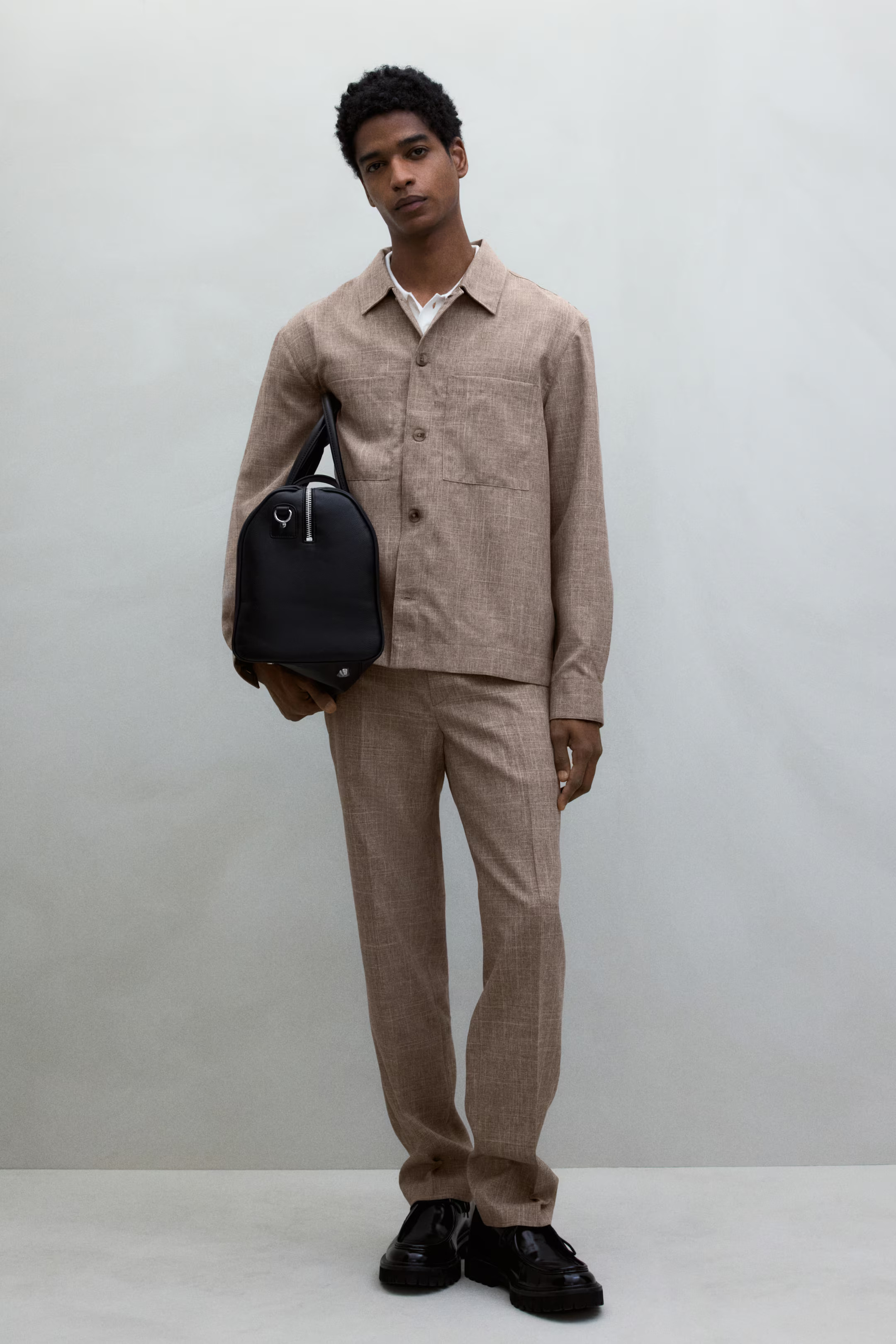 Regular Fit Suit Pants - Beige melange - Men | H&M US | H&M (US + CA)