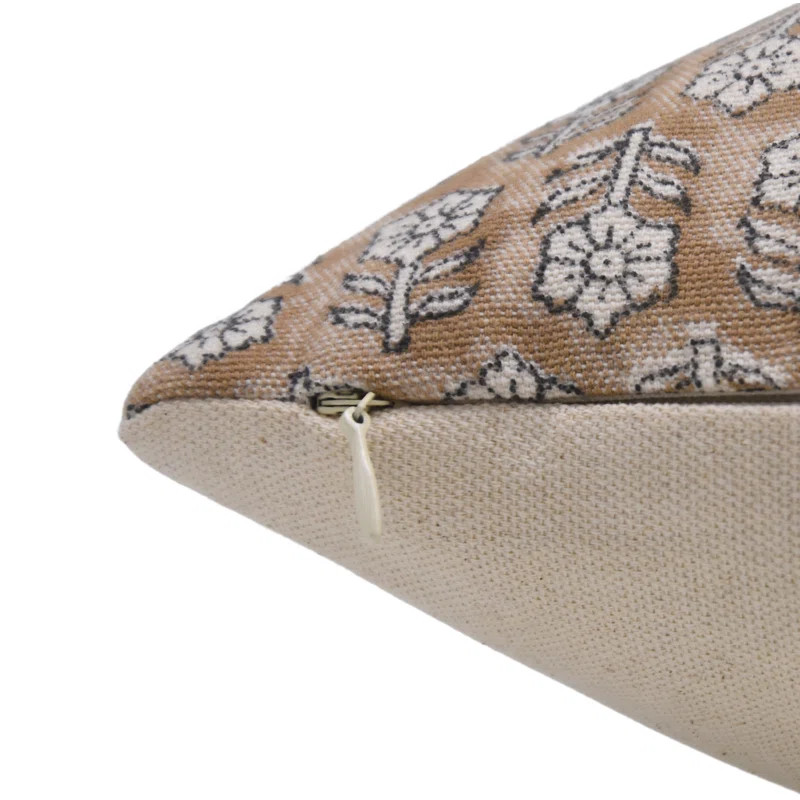 fabdivine Block Printed Pillow Cover Handmade Cotton Decorative Cushion- Tulsi Buti | Wayfair North America