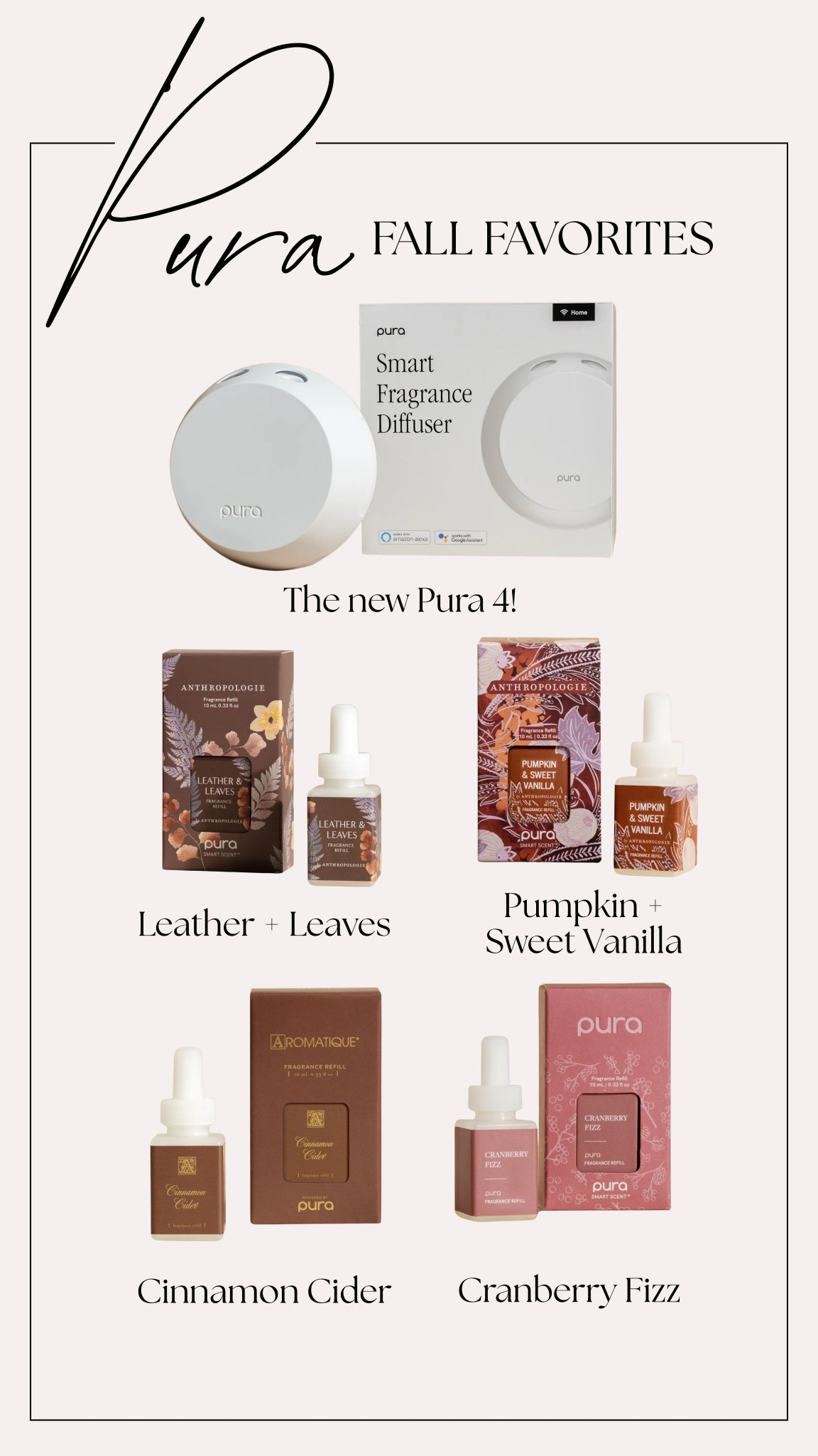 Pura Fall Favorites!

#purapartner #pura @pura #fallfragrance

#LTKSeasonal #LTKHome #LTKFindsUnder100