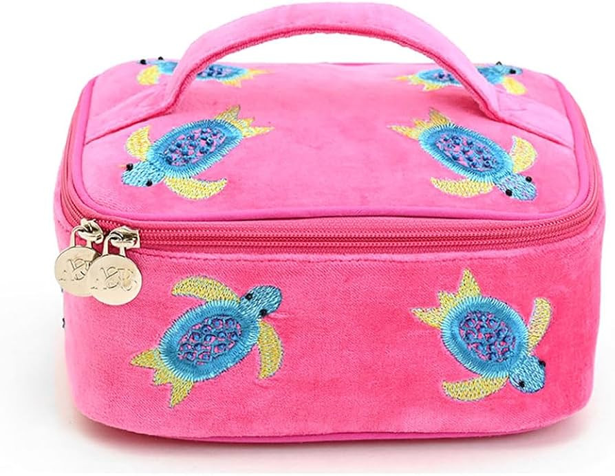 America & Beyond Velvet Embroidered Jewelry Box – Handcrafted Keepsake Organizer with Boho Flor... | Amazon (US)