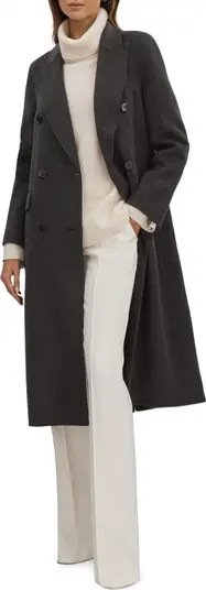 Reiss Arla Double Breasted Wool Blend Coat | Nordstrom | Nordstrom