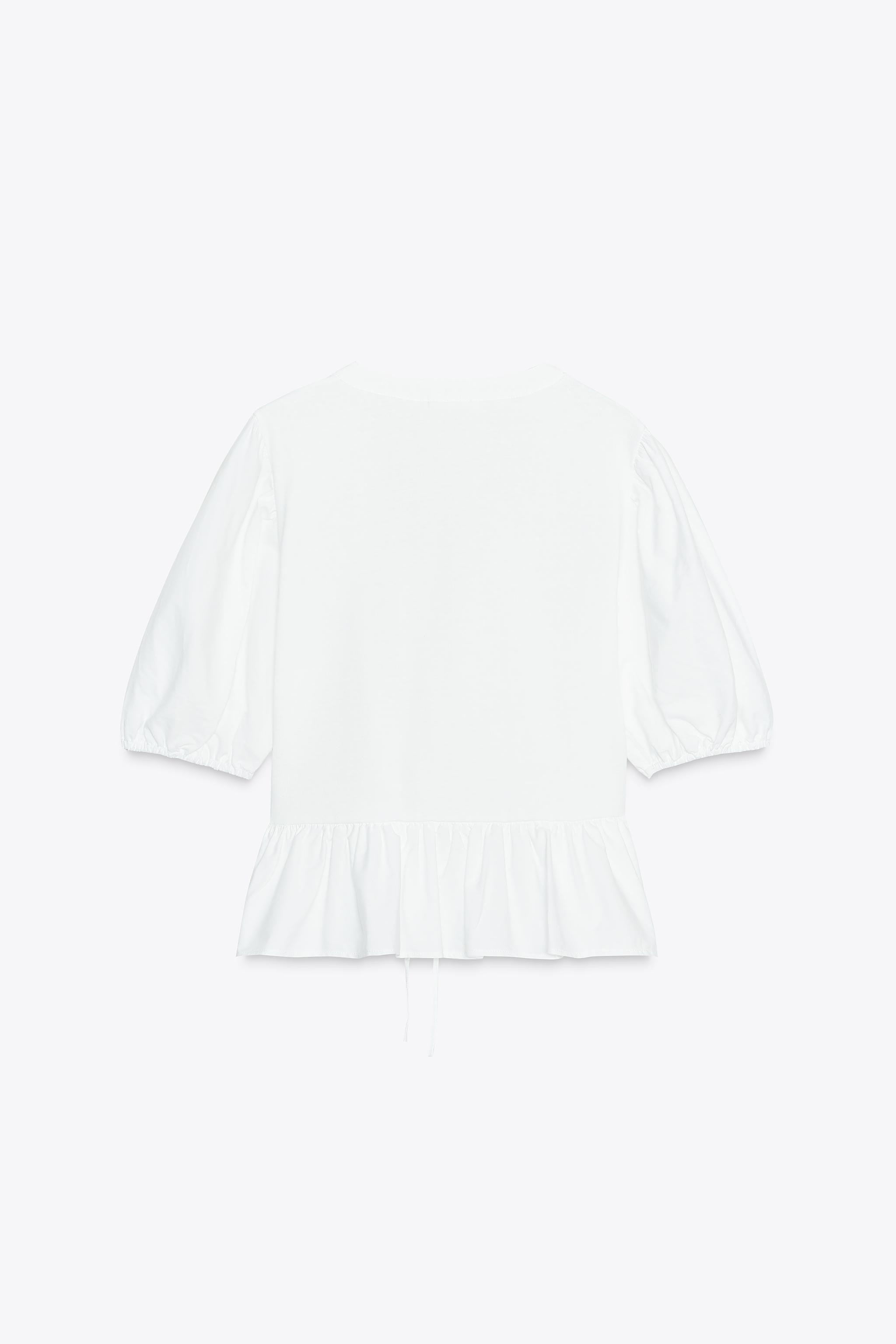 RIBBON TRIM TOP | Zara UK