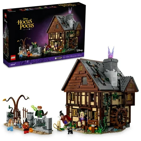 LEGO Ideas Disney Hocus Pocus The Sanderson Sister's Cottage - Building Set for Adults, Men & Women, Age 18+ - Unique Gift for Fans W/ Sister Minifigures - 21341 | Walmart (US)