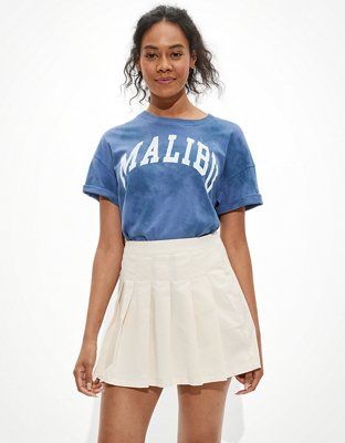 AE Super High-Waisted Pleated Tennis Skirt | American Eagle Outfitters (US & CA)