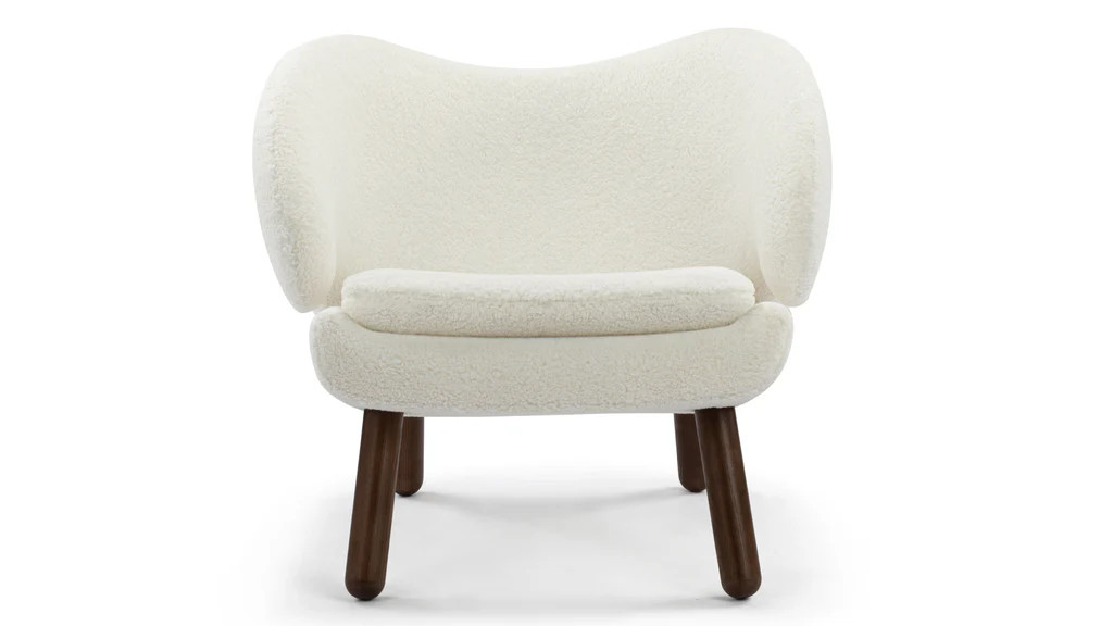 Pelican Chair - Pelican Chair, White Sherpa | Interior Icons