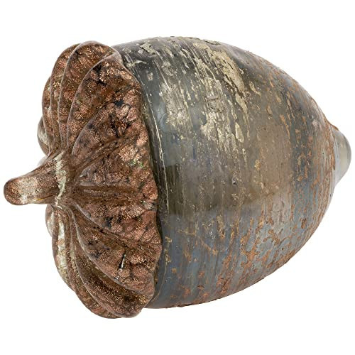 Boston International Glass Pumpkin Tabletop Shelf Décor Autumn & Fall Decorations, Medium, Umber Grain Acorn | Amazon (US)