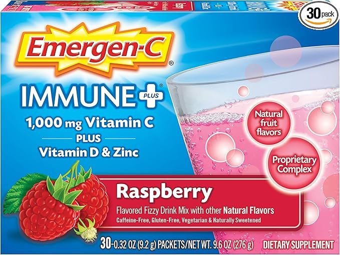 Emergen-C Immune+ 1000mg Vitamin C Powder, with Vitamin D, Zinc, Antioxidants and Electrolytes fo... | Amazon (US)