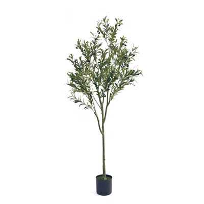 Aarav Artificial Olive Tree in Pot | Wayfair North America