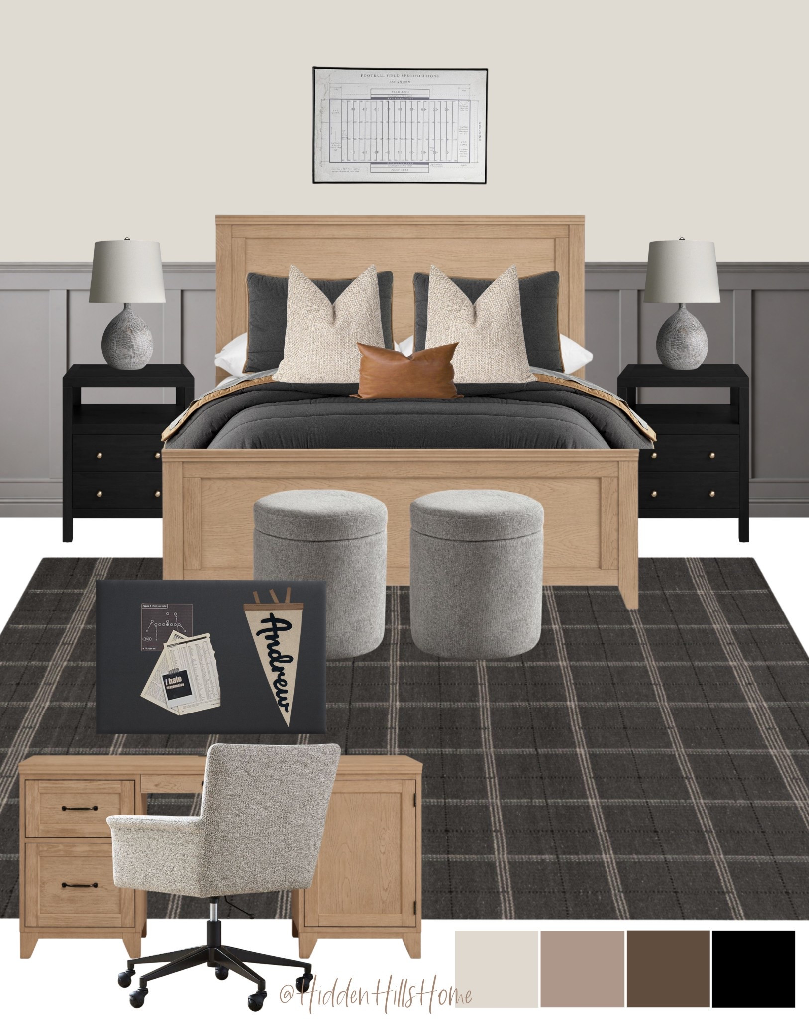 Boys bedroom decor mood board, teen boys room design, home decor ideas, masculine bedroom decor, teen bedroom inspiration, bedding, nightstands, desk 


#LTKHome #LTKSaleAlert #LTKMens