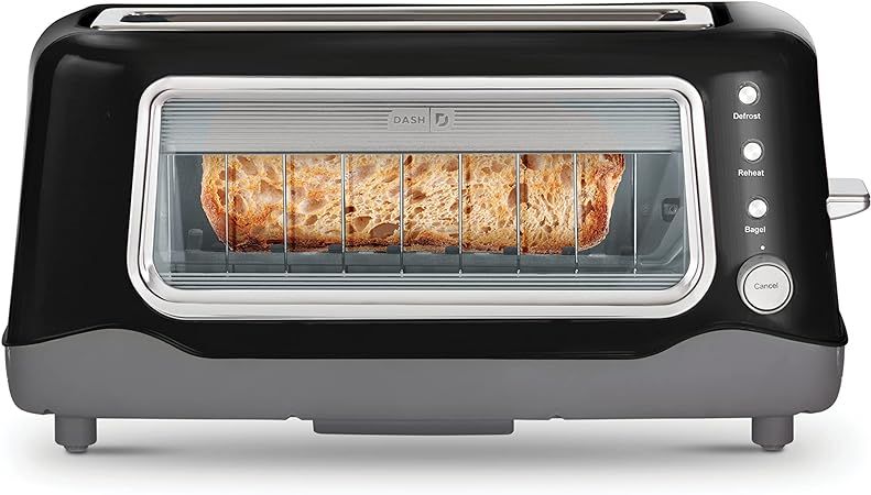 Amazon.com: DASH Clear View Toaster: Extra Wide Slot Toaster with See Through Window - Defrost, R... | Amazon (US)