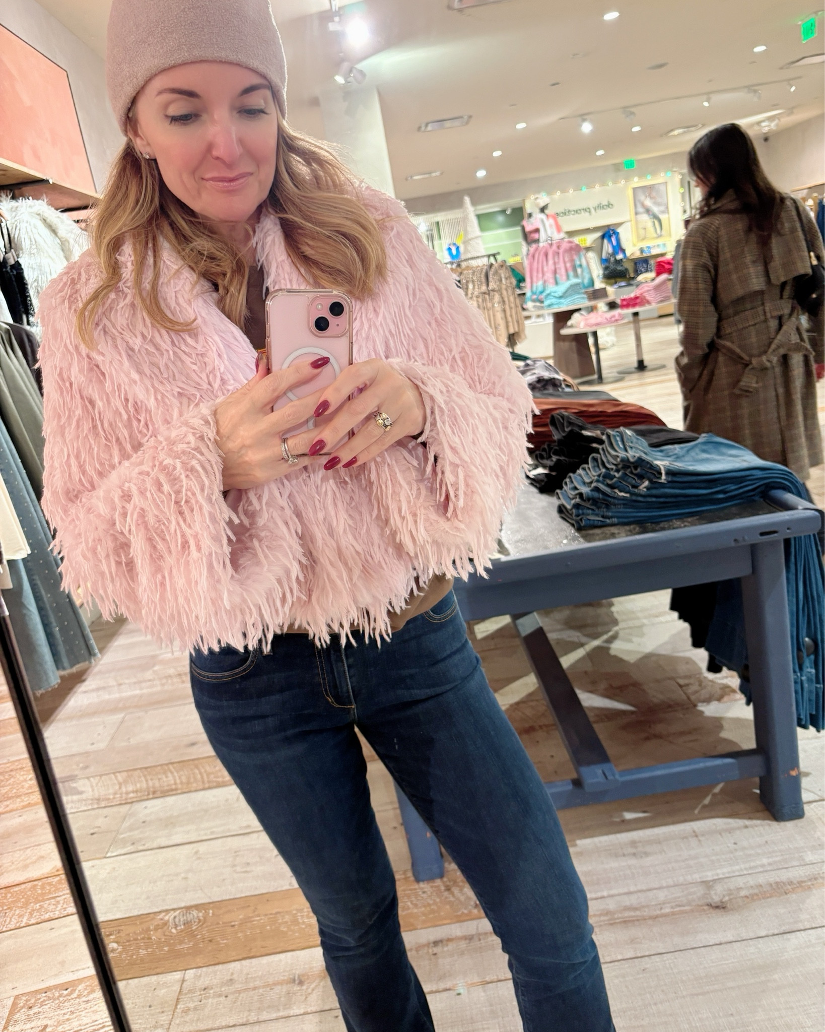 The jacket that had my IG following in a frenzy is now $58 less than what I paid for it!
I’d asked by friends which color I should buy and the votes were ABUNDANT…and split right down the middle! 
(I went with the pink btw)

Grab yours while some sizes are still available..enjoy that discount 💕
#anthropologie #wintercoat #jacket 

#LTKOver40