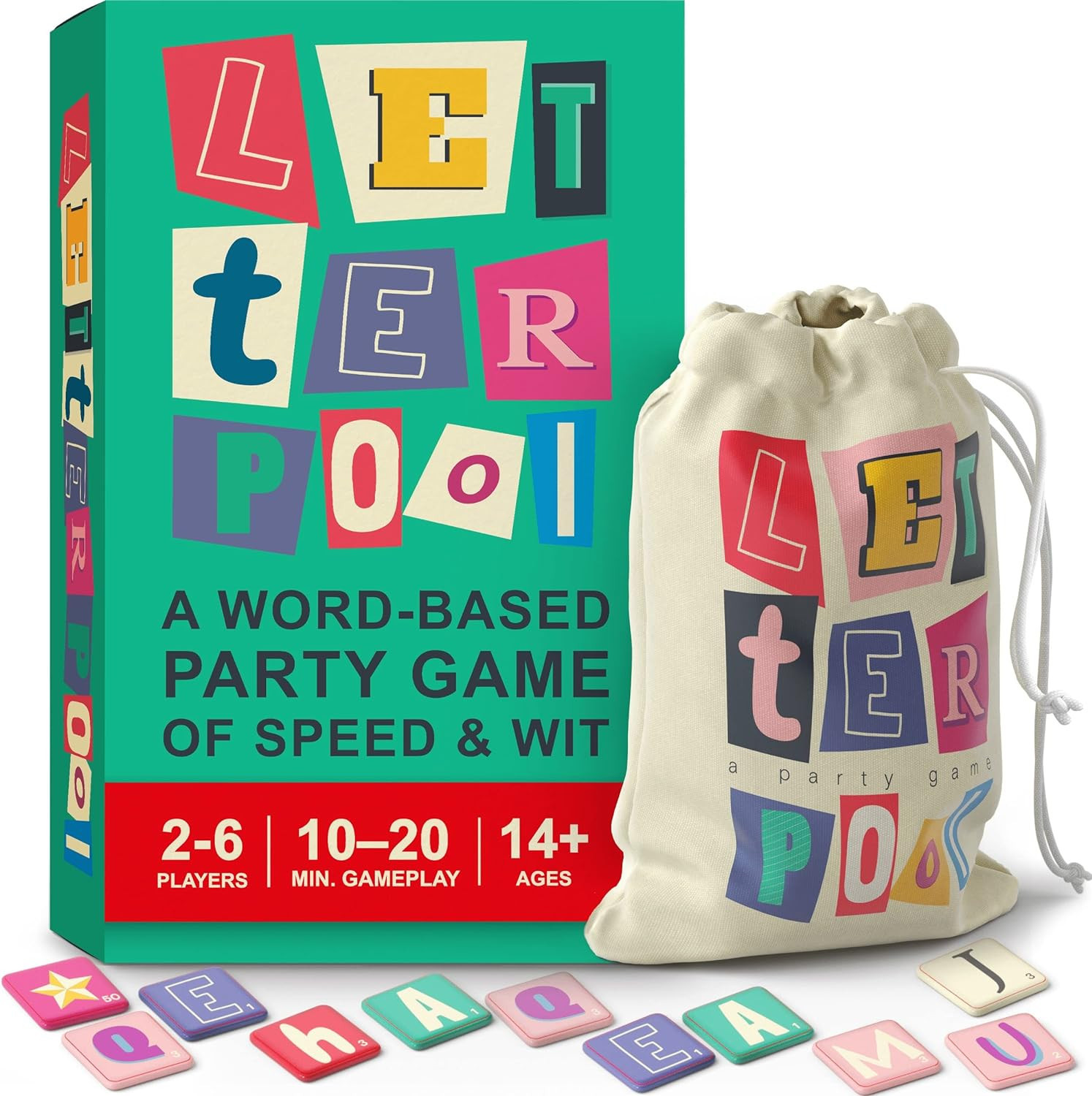 Letterpool: 2-6 Players Board Games for Adults, Family, Teens — Fun Word Games for Teens and Ad... | Amazon (US)