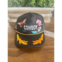 Patched Gold Leaf Trucker Hat - Cowboy | Etsy (US)