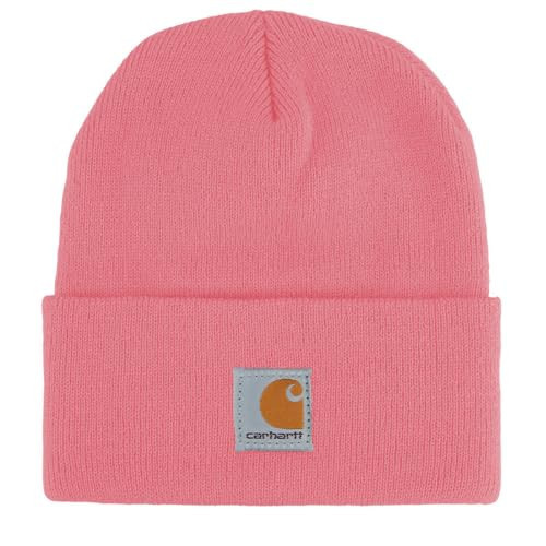Carhartt Unisex Kids Knit Beanie Cuff Hat, Pink Lemonade, 2-5 Years | Amazon (US)