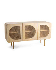 64in Wood 3 Door Sideboard | TJ Maxx