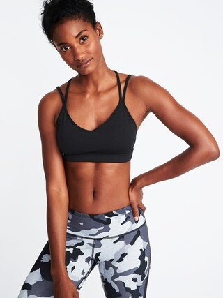 Light Support Strappy Sports Bra for Women | Old Navy (US)