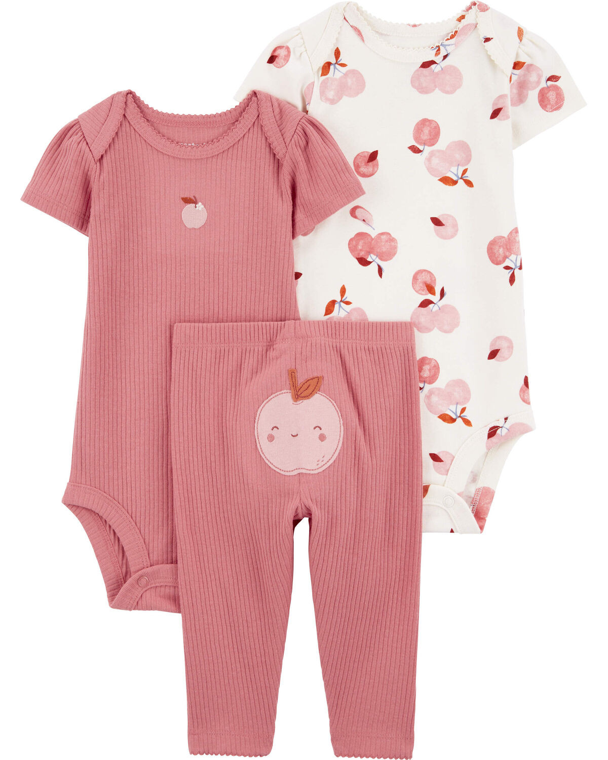 Baby 3-Piece Apple Print Little Character Set - Carter's | Carter's | Carter's