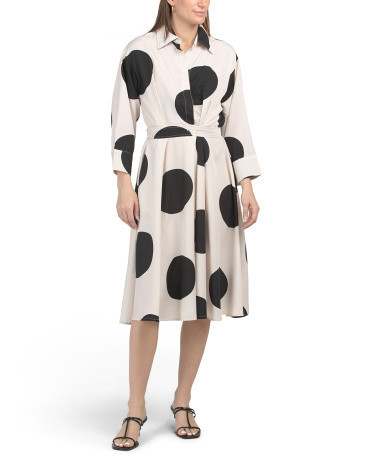 Oversized Polka Dot Shirt Dress for Women | Polyester | Marshalls